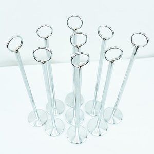 Wedding Silver Table Markers (9) For Event